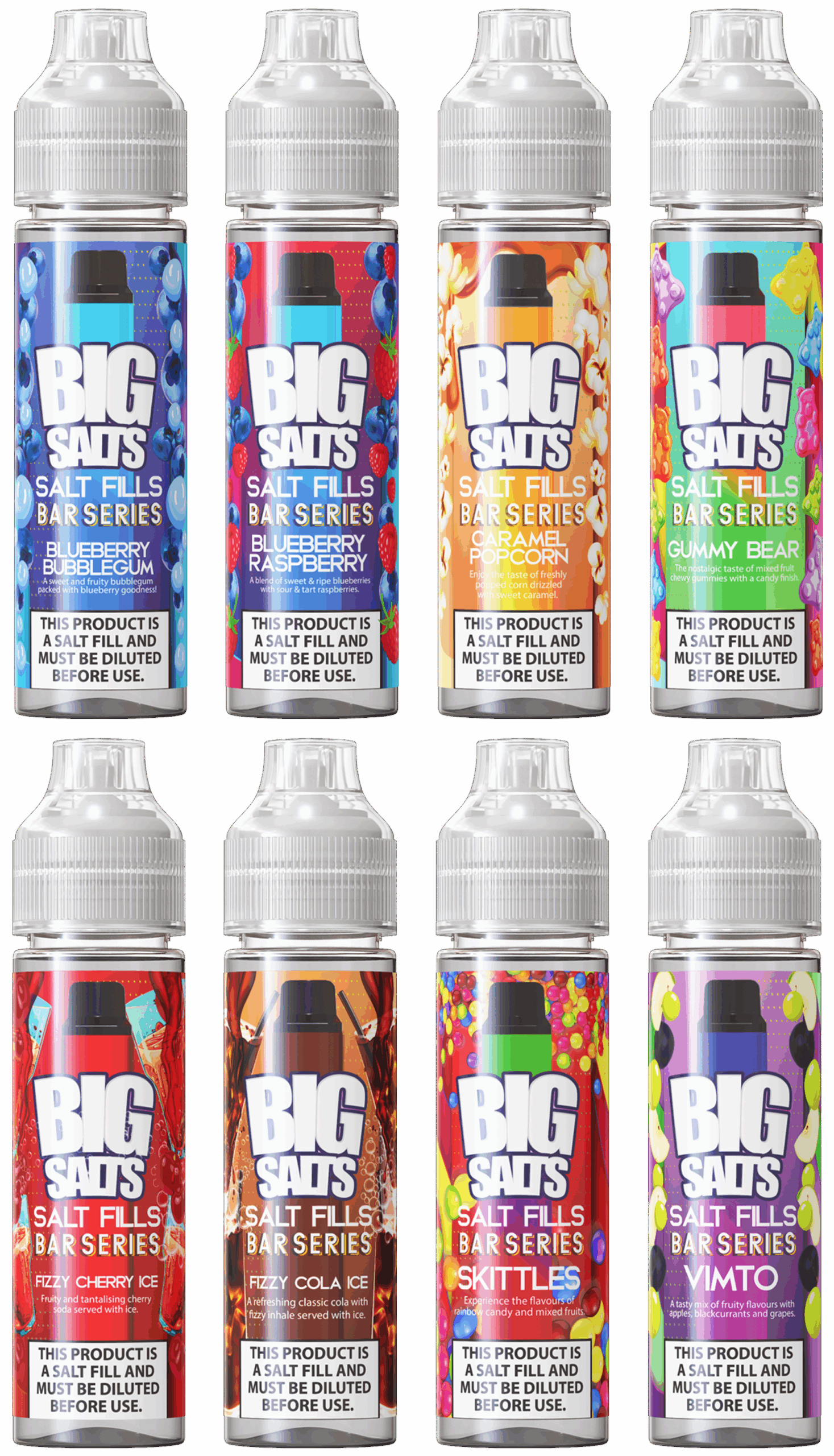 BIG SALTS 60ml Salt Fill - Blueberry Bubblegum - Image 3